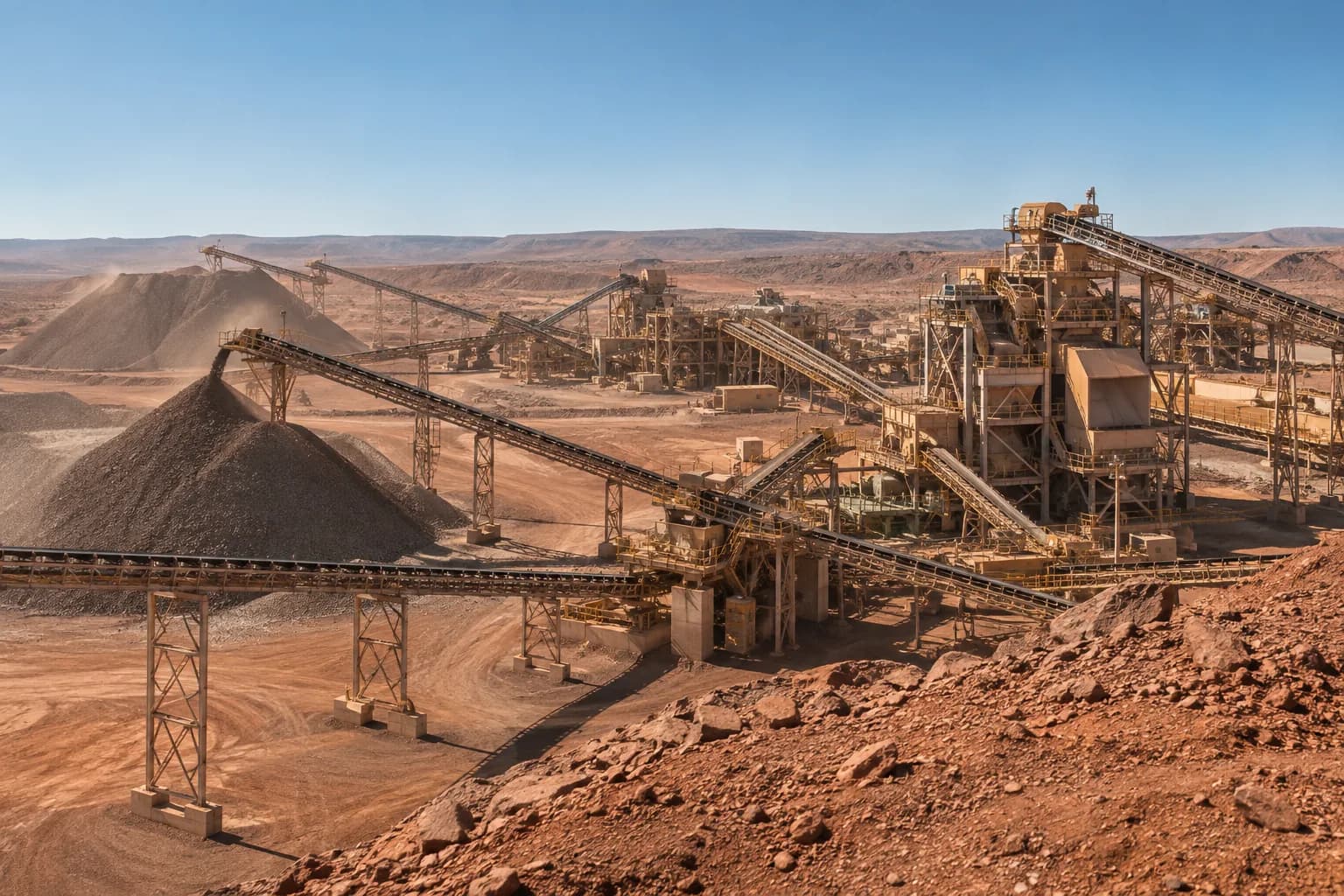 Mining industrial environment